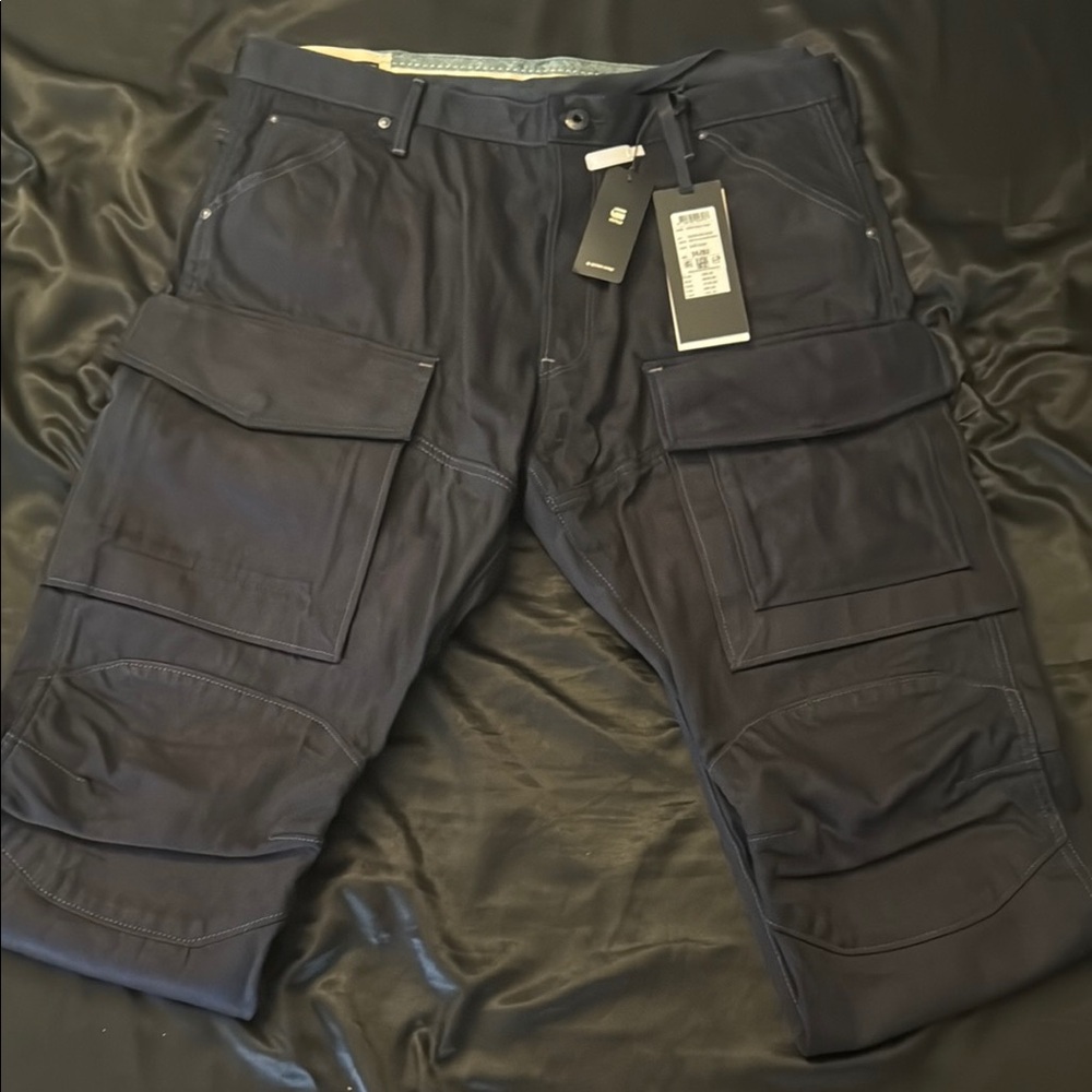 G-Star Raw: GSRR Navy Cargo;Raw denim.